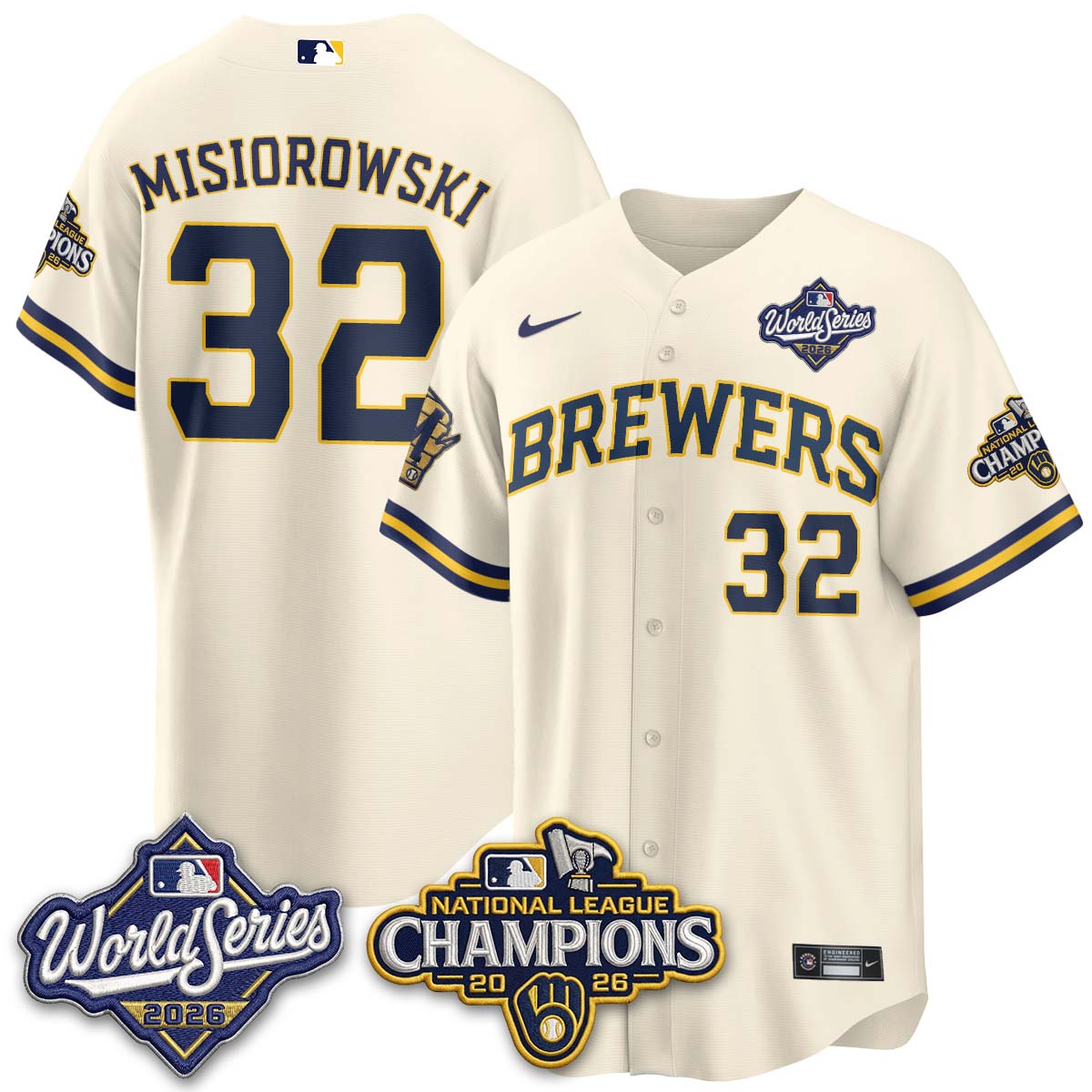 MIL 2026 NL Champions Vapor Jersey - Stitched