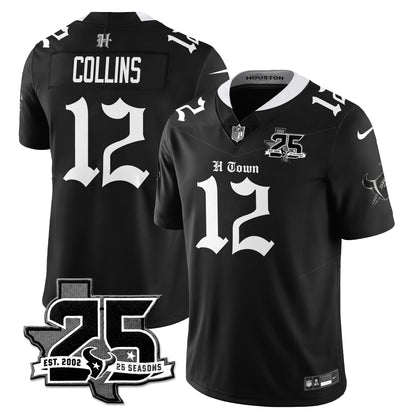 HOU 25th Seasons in 2026 Gothic Vapor Gold Edition Limited Jersey - All Stitched