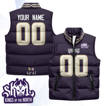 Minnesota Vikings 2026 Rivalries Custom Puffer Vest - Printed
