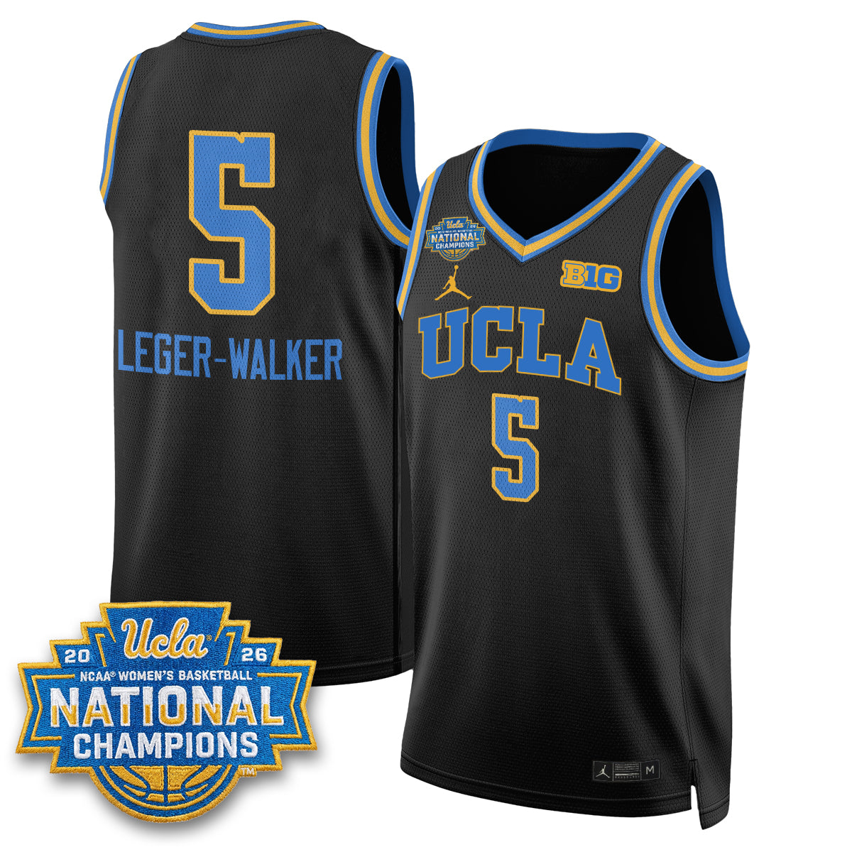UCLA Women's Basketball National Champion 2026 Gear Limited Jersey -  All Stitched