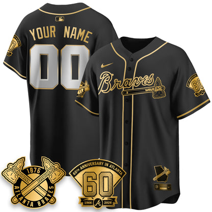 ATL 60th Anniversary Special Edition Vapor Limited Custom Jersey - All Stitched