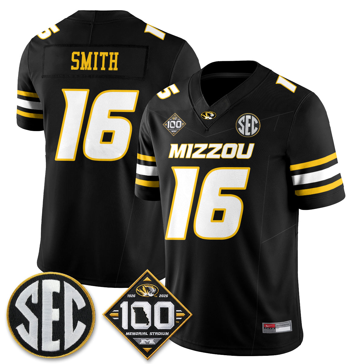 MIZZ 100th Anniversary of Memorial Stadium Vapor Jersey - Stitched