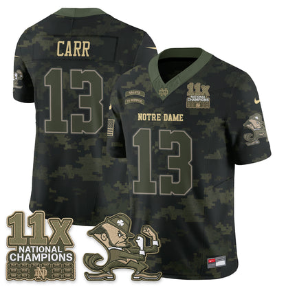 Notre Dame Fighting Irish 2026 Salute to Service Vapor Jersey - Stitched