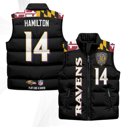 BAL Maryland Puffer Vest - Printed