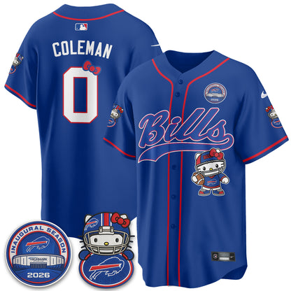 BUF x Meow  Vapor Baseball Jersey - Stitched