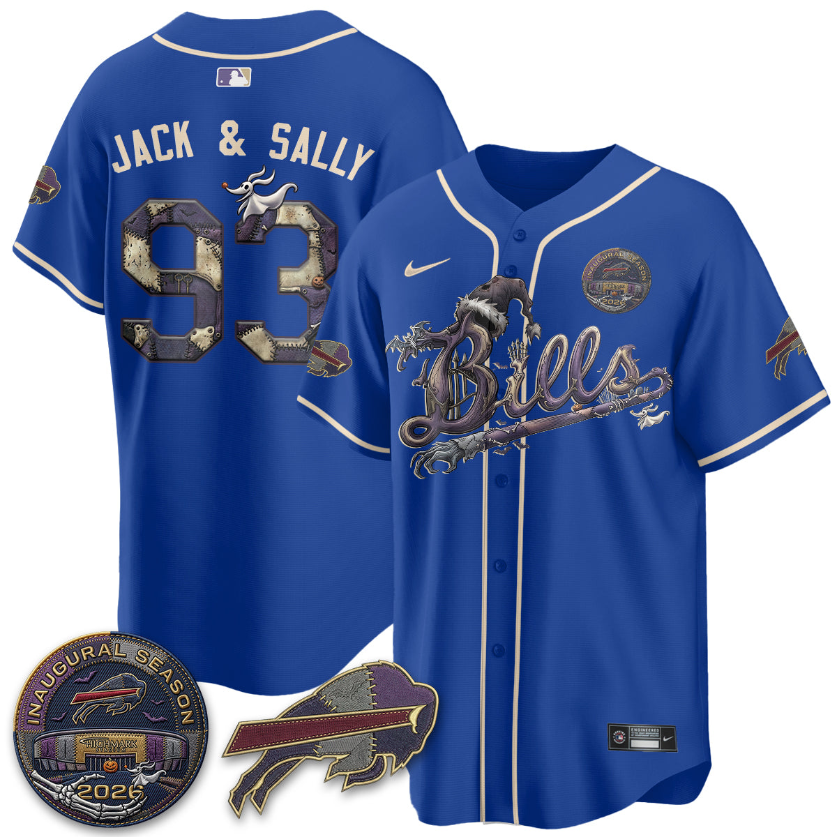 BUF 2026 Nightmare Edition Vapor Baseball Jersey - Stitched