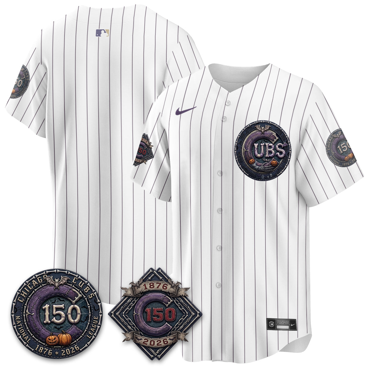 Chicago Cubs Nightmare Edition Vapor Limited Jersey - Printed