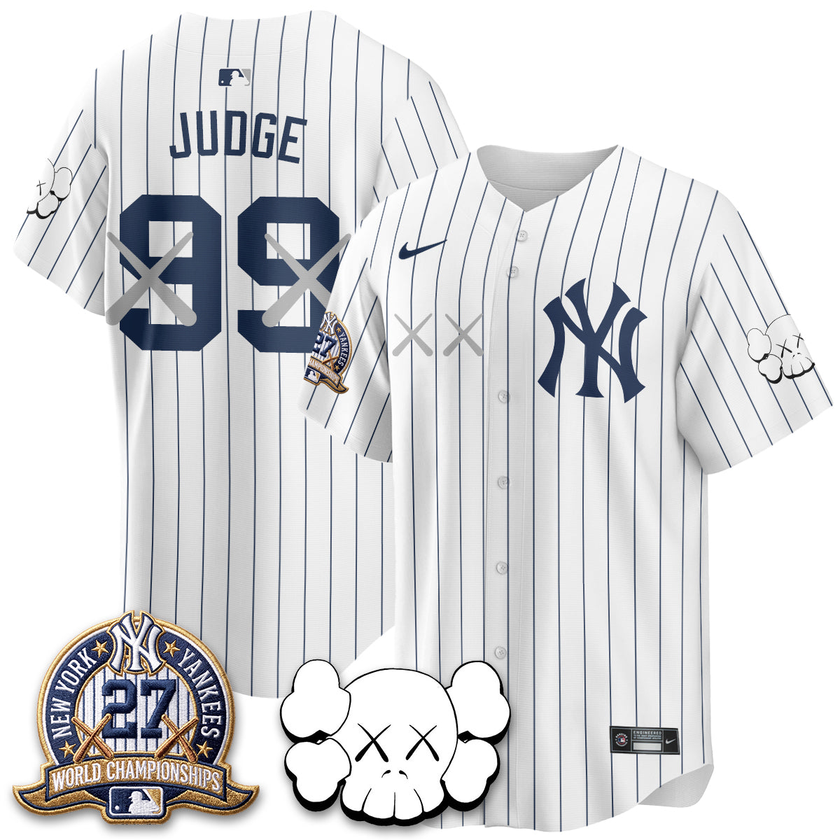 New York Yankees x KAWS Edition Vapor Jersey - Stitched