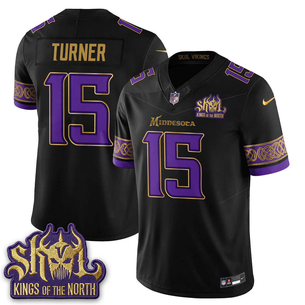 MIN Fangear Edition Warrior Skol Patch Vapor Jersey - Stitched