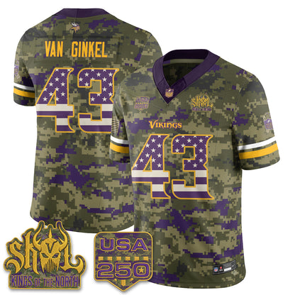 MIN 2026 Salute to Service Edition Vapor Jersey - Stitched