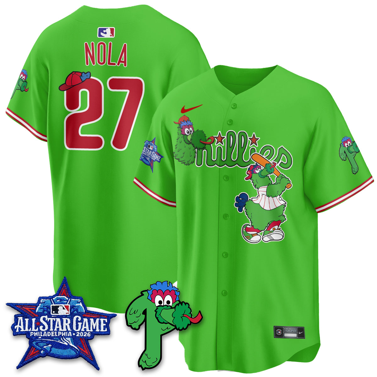 Philadelphia Phillies Phanatic Vapor Limited Jersey - Stitched