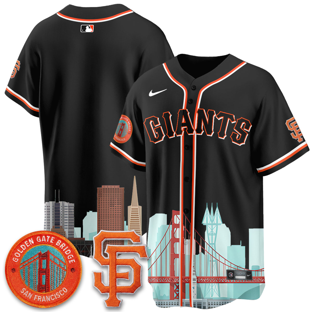 San Francisco Giants SF City Edition Vapor Jersey - Stitched