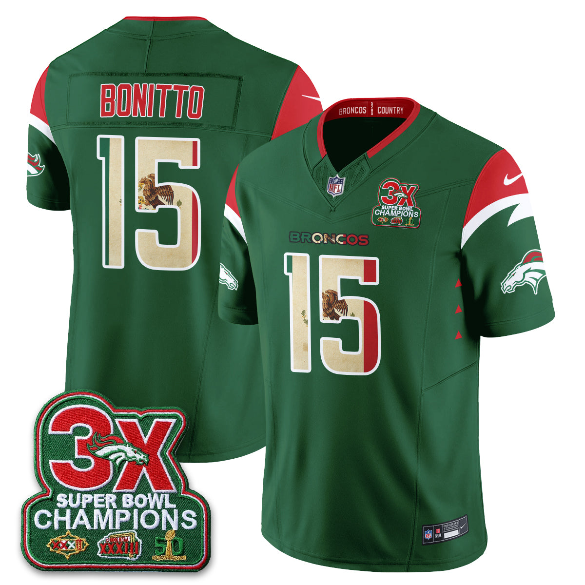 DEN Mexico Edition Vapor Jersey - Stitched