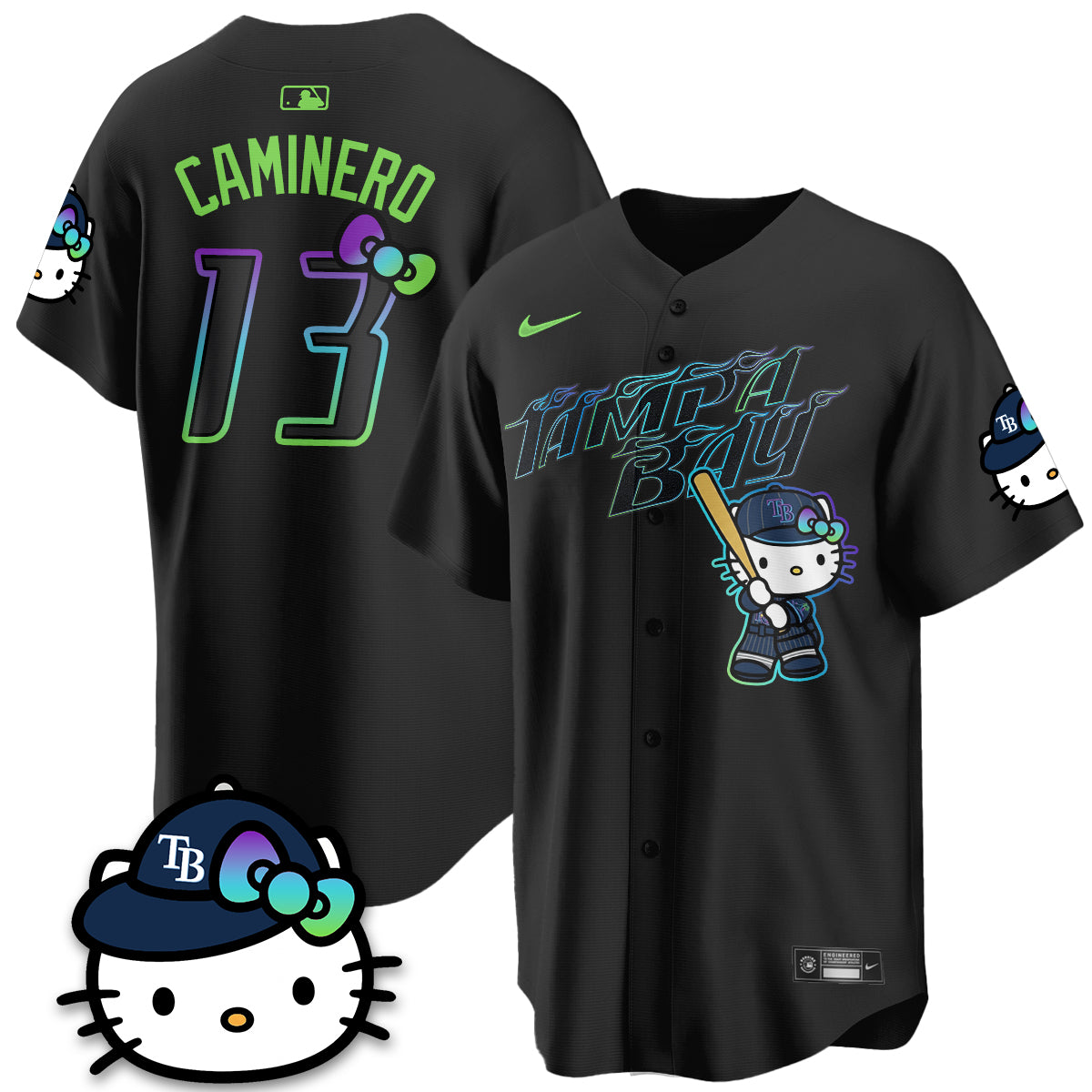 Tampa Bay Rays x Meow KT City Connect Vapor Jersey - Printed