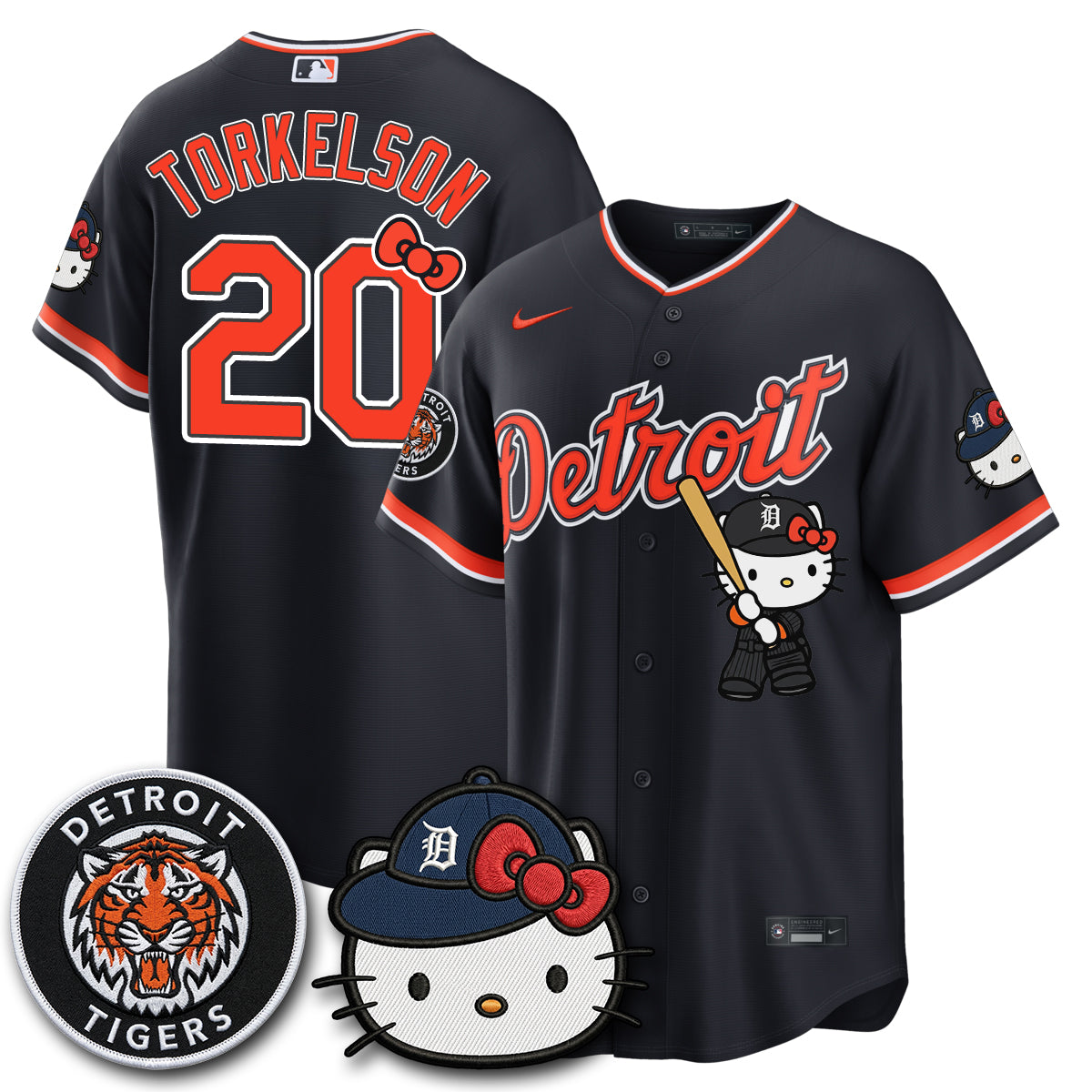 Detroit Tigers x Meow KT Edition Vapor Limited Jersey - Stitched
