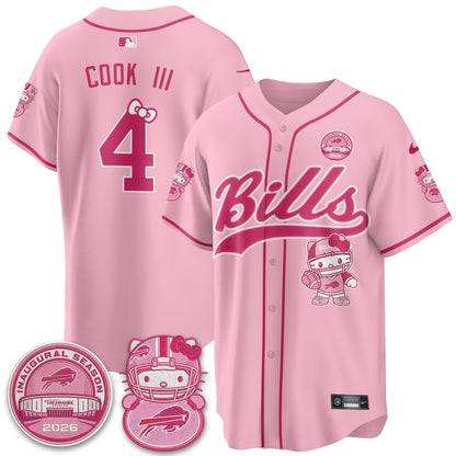 BUF x Meow  Vapor Baseball Jersey - Stitched