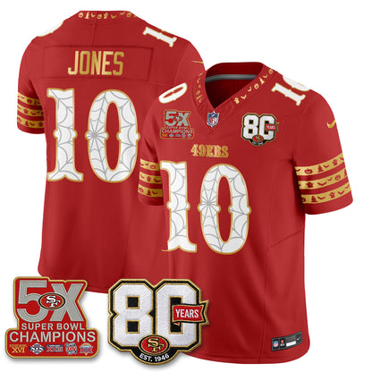 San Francisco 49ers Spooky Edition Vapor Jersey - Stitched