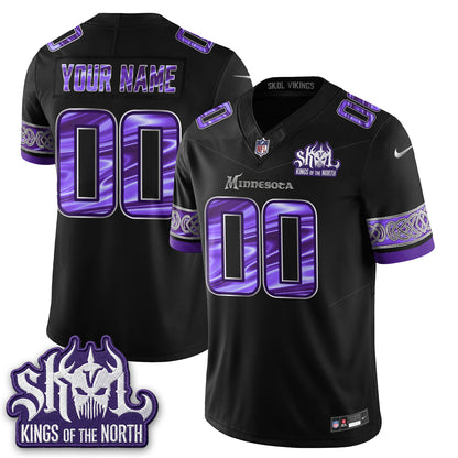 MIN Fangear Edition Warrior Skol Patch Vapor Custom Jersey - Stitched