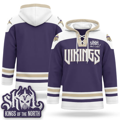 Minnesota Vikings 2026 Rivalries Fleece-Lined Hockey Hoodie - Stitched