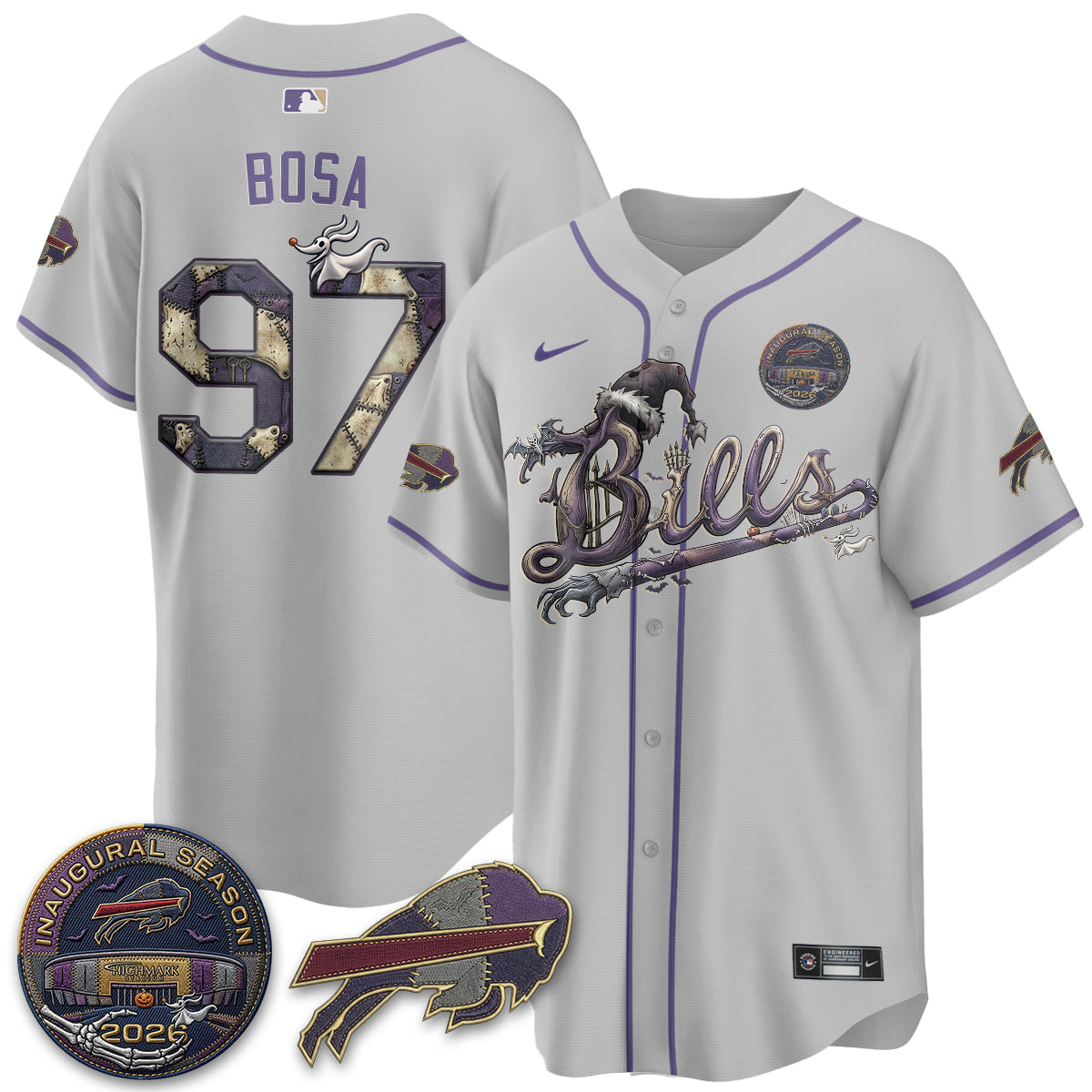 BUF 2026 Nightmare Edition Vapor Baseball Jersey - Stitched