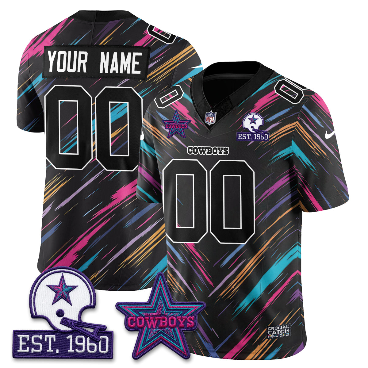 DAL Intercept Cancer 2026 Edition Custom Jersey - Stitched