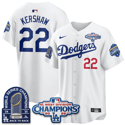 LAD 2026 NL West Champs Vapor Jersey- Stitched