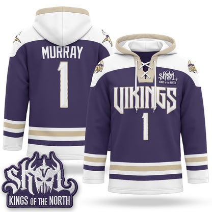 Minnesota Vikings 2026 Rivalries Fleece-Lined Hockey Hoodie - Stitched
