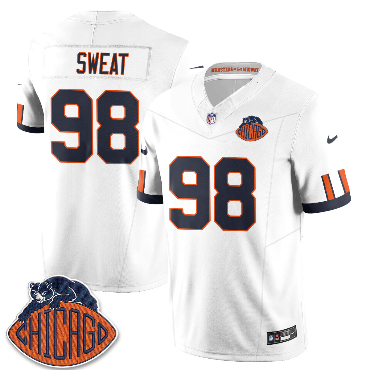 Chicago Bears 2026 Rivalries Vapor Jersey - Stitched