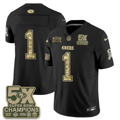 San Francisco 49ers 2026 Salute to Service V2 Vapor Jersey - Stitched