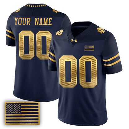 Notre Dame Fighting Irish 2026 Shamrock Series Football Vapor Custom Jersey - Stitched