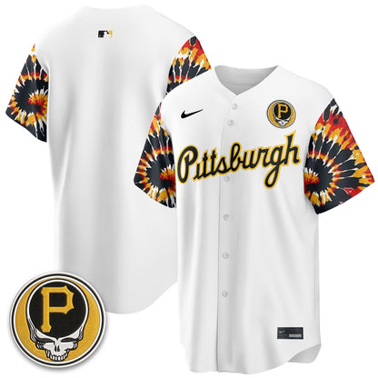 Pittsburgh Pirates x Grateful Dead Vapor Limited Jersey - Stitched