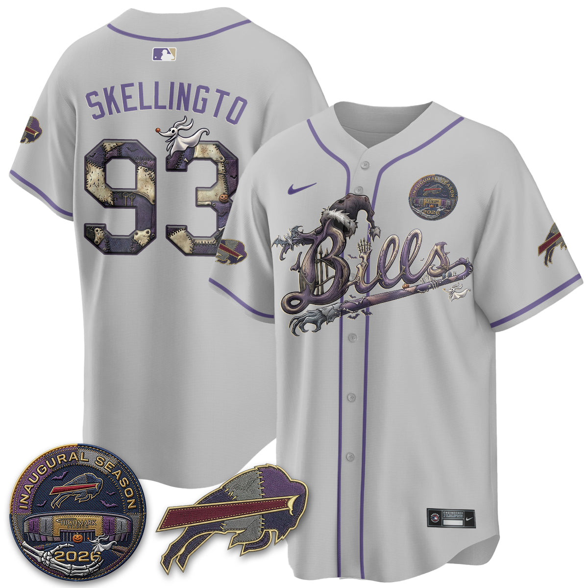 BUF 2026 Nightmare Edition Vapor Baseball Jersey - Stitched