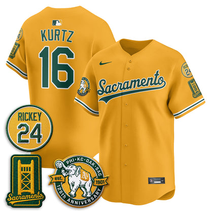 OAK 2026 Alternate Sacramento - Celebrating 125 Years -  Limited Vapor Jersey - All Stitched