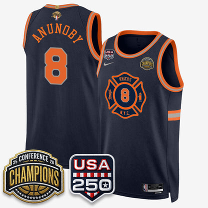 New York Knicks 2026 NBA Eastern Conference Champions City Edition Jersey V2- Stitched