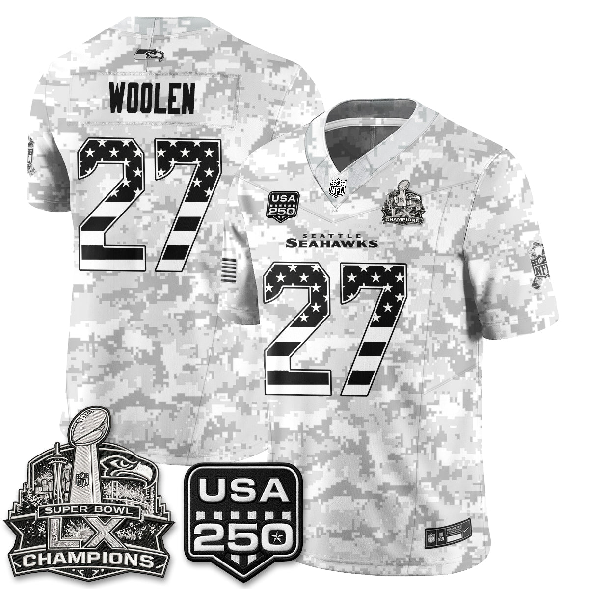 Seattle Seahawks 2026 Salute to Service Edition Vapor Jersey - Stitched