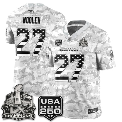 Seattle Seahawks 2026 Salute to Service Edition Vapor Jersey - Stitched
