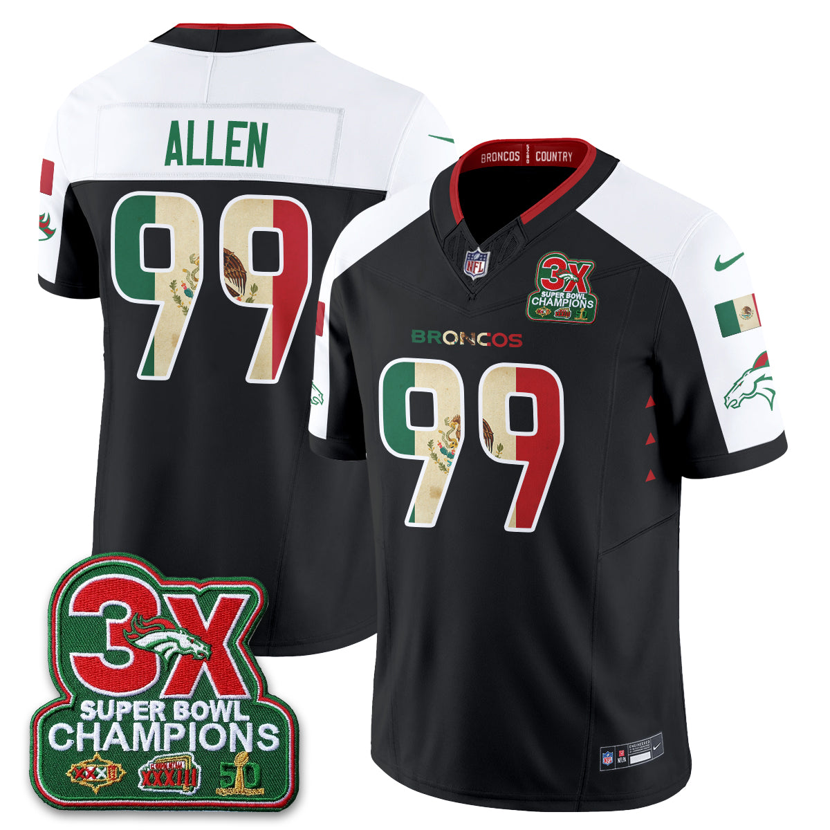 DEN Mexico Edition Vapor Jersey - Stitched