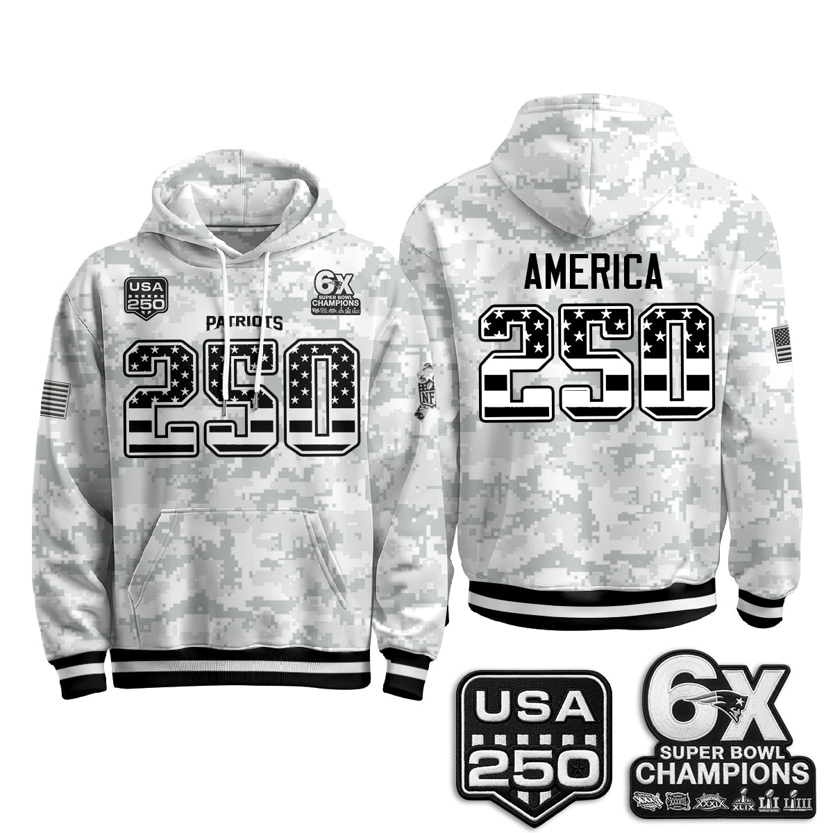 NE 2026 Salute To Service Edition Pullover Hoodie - Printed