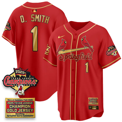 STL Springfield's Championship Gold Limited Jerseys - Stitched