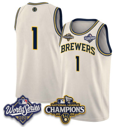 MIL 2026 NL Champions Basketball Jersey - Stitched