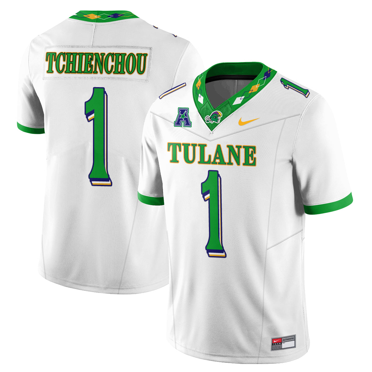Tulane Green Wave 2026 City Football Vapor Jersey - Stitched