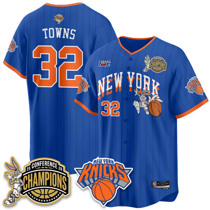 New York Knicks 2026 NBA Finals x Bunny Vapor Jersey V2- Stitched