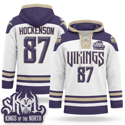 Minnesota Vikings 2026 Rivalries Fleece-Lined Hockey Hoodie - Stitched
