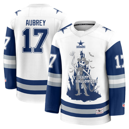 Dallas Cowboys x Nightmare Halloween 2026 Edition Hockey Jersey - Printed