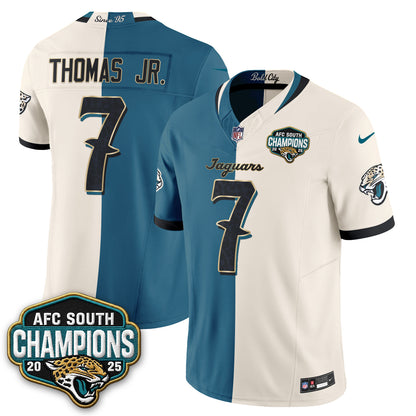 Jacksonville Jaguars 2026 Rivalries Split Vapor Jersey - Stitched