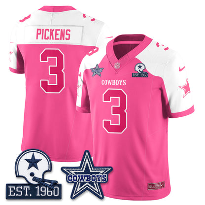 DAL Breast Cancer Awareness Edition Vapor Jersey - Stitched