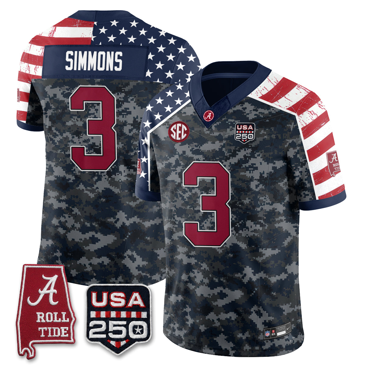 BAMA Camouflage Edition 2026 Vapor Limited Jersey - Stitched