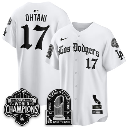 LAD World Series Champions Vapor Premier Limited Gothic Edition Jersey - All Stitched