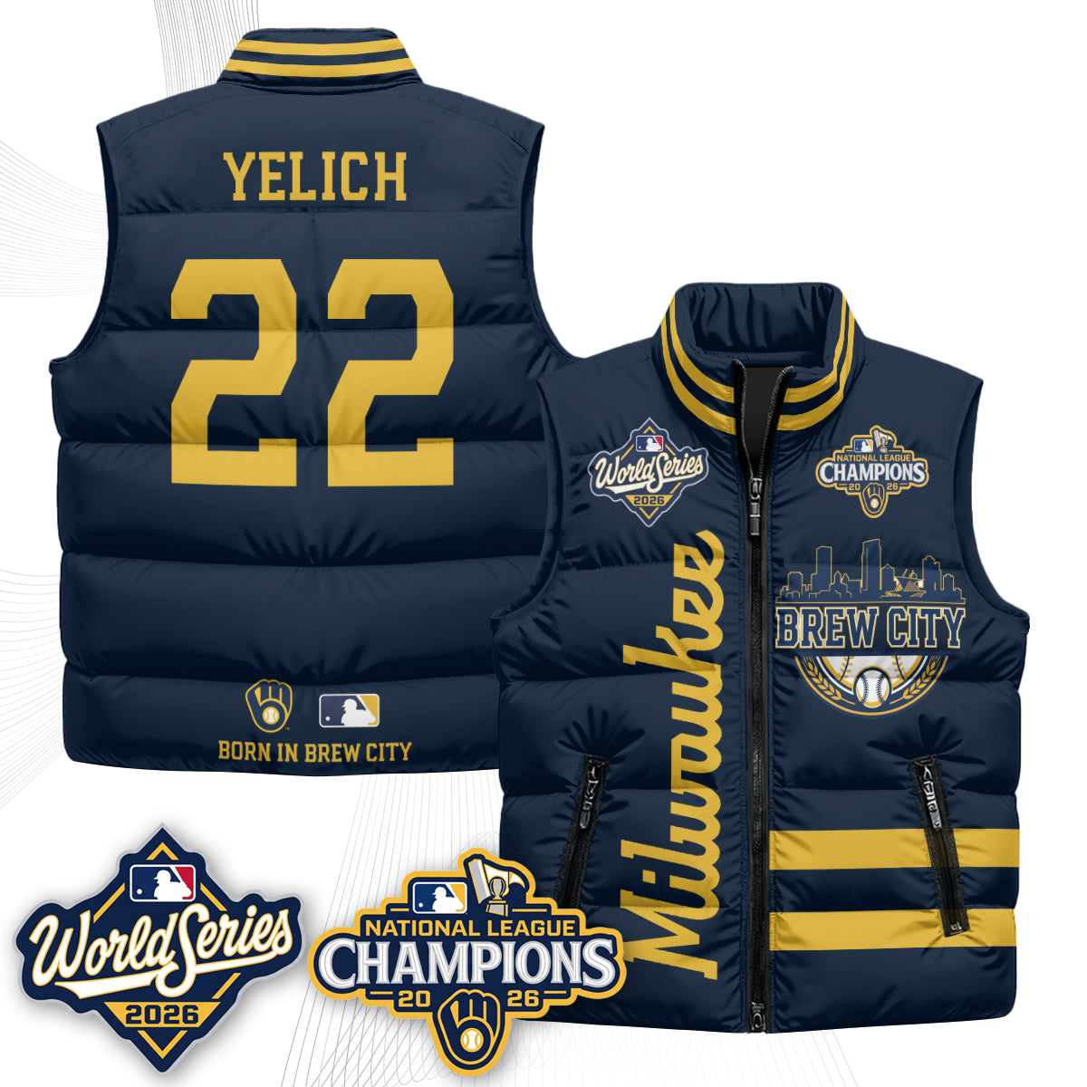 MIL 2026 NL Champions Puffer Vest - Printed