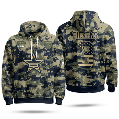 DAL 2026 Salute To Service Edition Pullover Hoodie - Printed